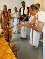Inauguration of new guest house at Shirali by H H Swamiji (10 April 2025)